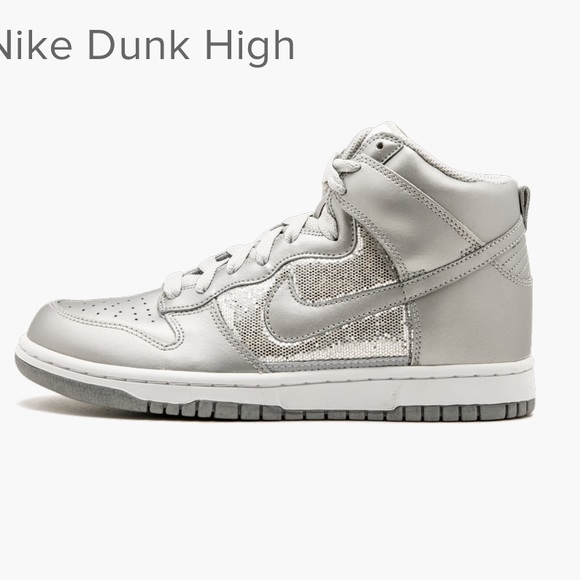 silver sequin nike dunks
